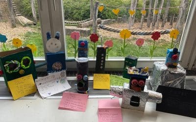 Aus Müll wird Kunst – Die Klasse 3 bastelt Müllmonster